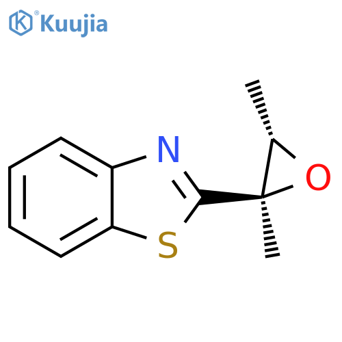 Benzothiazole, 2-[(2R,3S)-2,3-dimethyloxiranyl]-, rel-(+)- (9CI) structure