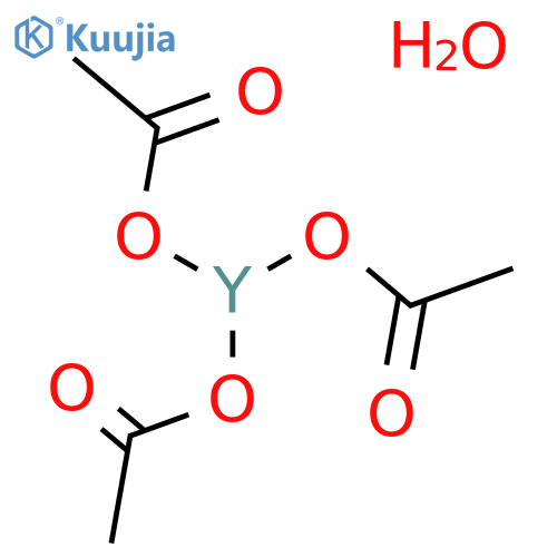 Yttrium(III) acetate tetrahydrate structure