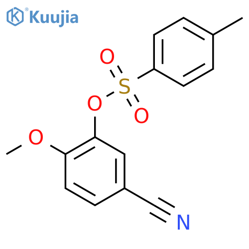 5-Cyano-2-methoxyphenyl 4-methylbenzene-1-sulfonate structure
