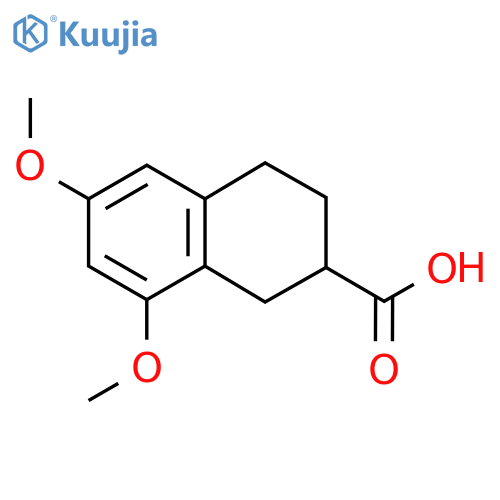 6,8-Dimethoxy-1,2,3,4-tetrahydronaphthalene-2-carboxylic acid structure
