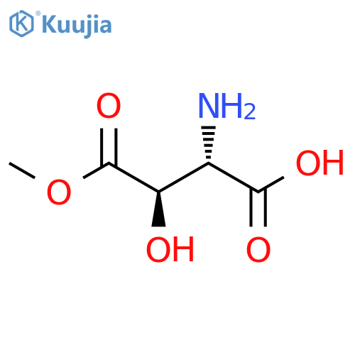(2S,3R)-2-amino-3-hydroxy-4-methoxy-4-oxobutanoic acid structure