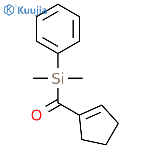 Silane, (1-cyclopenten-1-ylcarbonyl)dimethylphenyl- structure