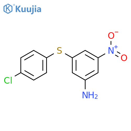 3-(4-chlorophenyl)sulfanyl-5-nitroaniline structure
