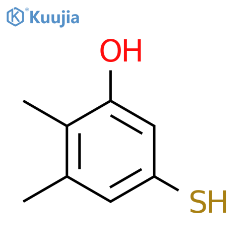 3,4-Dimethyl-5-hydroxythiophenol structure