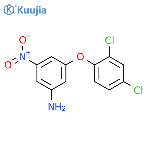 3-(2,4-dichlorophenoxy)-5-nitroaniline structure