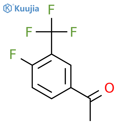 1-[4-fluoro-3-(trifluoromethyl)phenyl]ethan-1-one structure