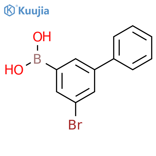 (5-bromo-[1,1'-biphenyl]-3-yl)boronic acid structure