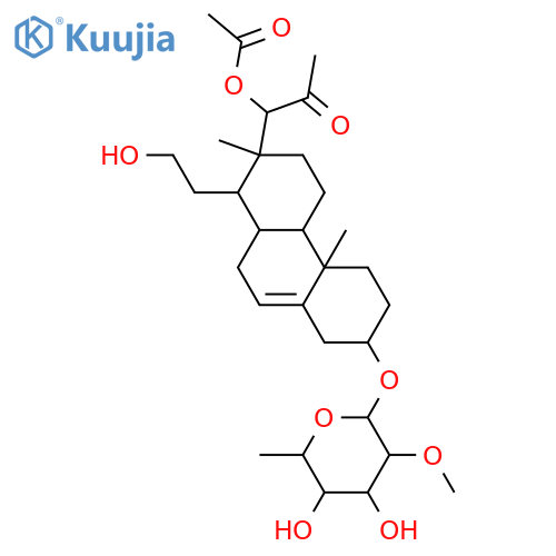 3,16,17-Trihydroxy-16,17-secopregn-5-en-20-one; (3β,17R)-form, 17-Ac, 3-O-(6-deoxy-2-O-methyl-β-D-idopyranoside) structure