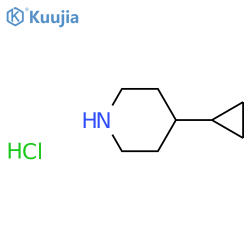 4-cyclopropylpiperidine;hydrochloride structure