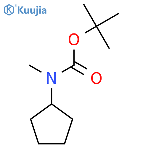 tert-butyl N-cyclopentyl-N-methylcarbamate structure