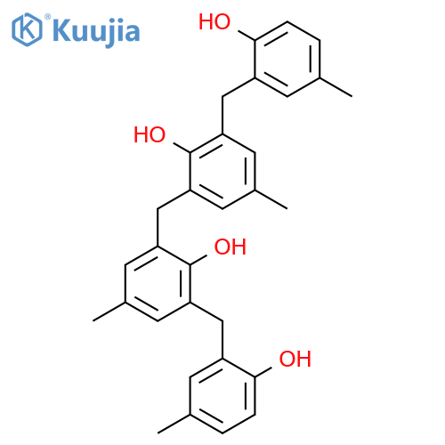 2,2'-methylenebis[6-(2-hydroxy-5-methylbenzyl)-p-cresol] structure