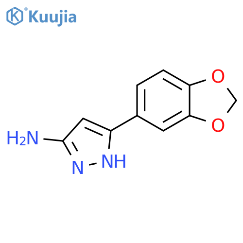 3-(2H-1,3-benzodioxol-5-yl)-1H-pyrazol-5-amine structure