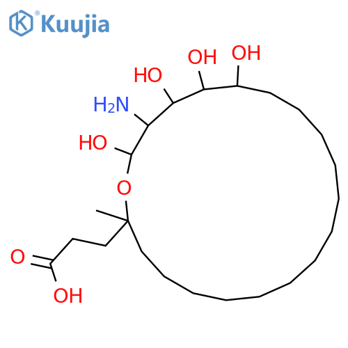 Oxacycloeicosane-2-propanoicacid, 19-amino-16,17,18,20-tetrahydroxy-2-methyl-, (+)- structure
