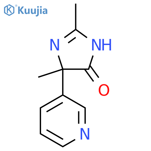 2,4-Dimethyl-4-(pyridin-3-yl)-4,5-dihydro-1H-imidazol-5-one structure