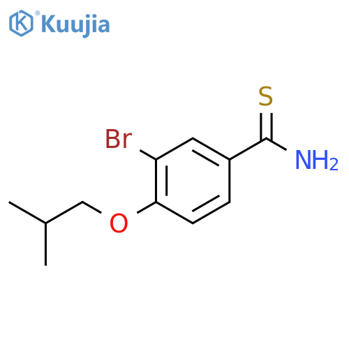 3-Bromo-4-isobutoxybenzothioamide structure
