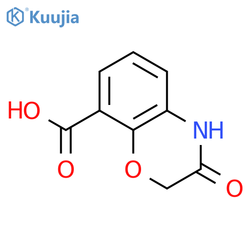 3-hydroxy-2H-1,4-benzoxazine-8-carboxylic acid structure