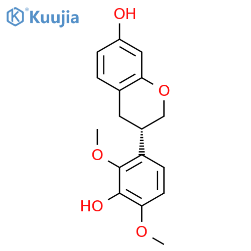 2H-1-Benzopyran-7-ol,3,4-dihydro-3-(3-hydroxy-2,4-dimethoxyphenyl)-, (3S)- structure