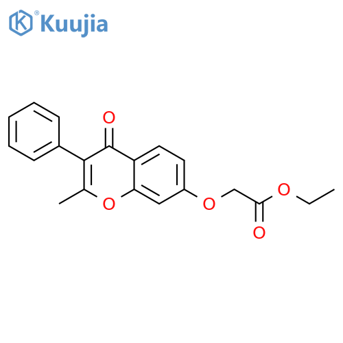 ethyl 2-((2-methyl-4-oxo-3-phenyl-4H-chromen-7-yl)oxy)acetate structure