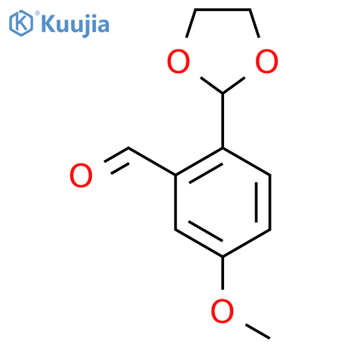 2-(1,3-Dioxolan-2-yl)-5-methoxybenzaldehyde structure