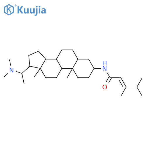 2-Pentenamide, N-[(3β,5α,20S)-20-(dimethylamino)pregnan-3-yl]-3,4-dimethyl-, (2E)- structure