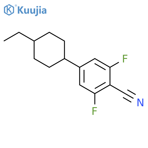 2,6-DIFLUORO-4-(TRANS-4-ETHYLCYCLOHEXYL)-BENZONITRILE structure
