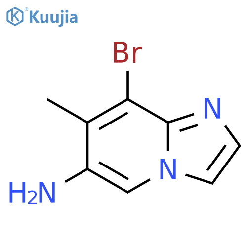 Imidazo[1,2-a]pyridin-6-amine, 8-bromo-7-methyl- structure