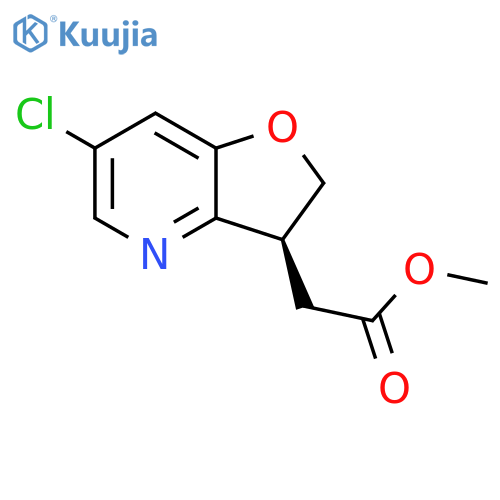 methyl 2-[(3S)-6-chloro-2H,3H-furo[3,2-b]pyridin-3-yl]acetate structure
