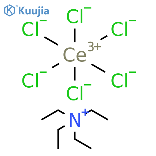 Tetraethylammonium Hexachlorocerate(III) structure