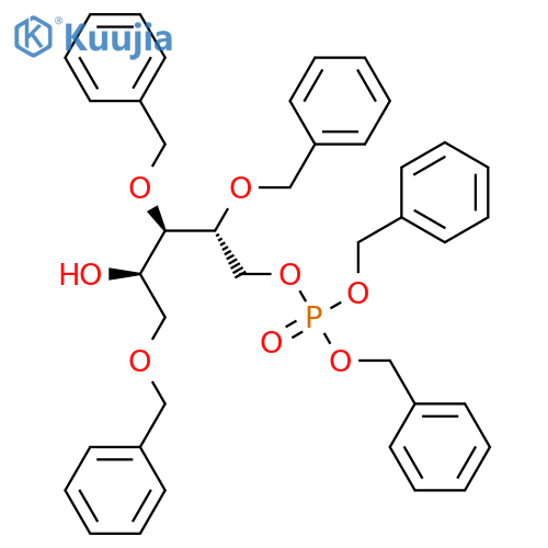 Dibenzyl ((2R,3R,4R)-2,3,5-Tris(benzyloxy)-4-hydroxypentyl) Phosphate structure