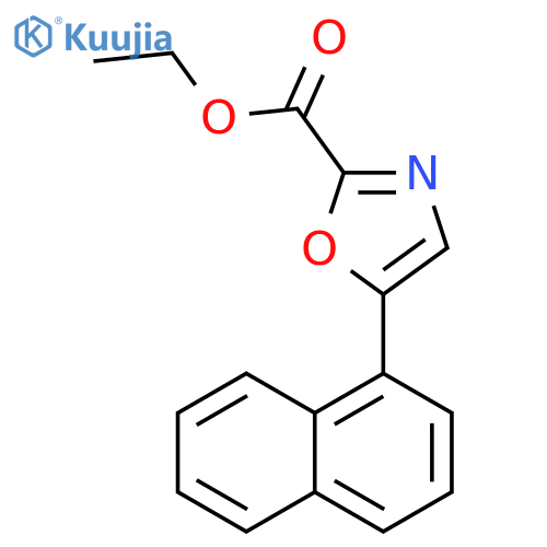 ethyl 5-(naphthalen-1-yl)oxazole-2-carboxylate structure