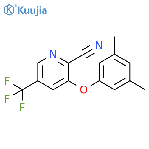 2-Pyridinecarbonitrile, 3-(3,5-dimethylphenoxy)-5-(trifluoromethyl)- structure