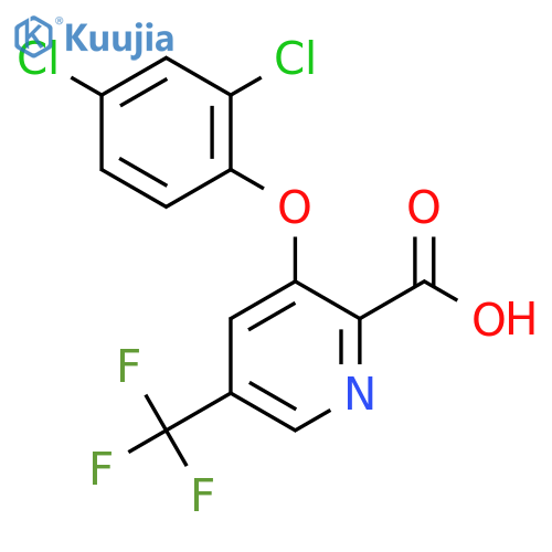 3-(2,4-Dichloro-phenoxy)-5-trifluoromethyl-pyridine-2-carboxylic acid structure