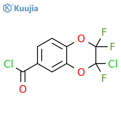 1,4-Benzodioxin-6-carbonyl chloride, 3-chloro-2,2,3-trifluoro-2,3-dihydro- structure