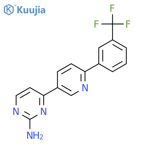4-[6-(3-Trifluoromethylphenyl)-pyridin-3-yl]-pyrimidin-2-ylamine structure