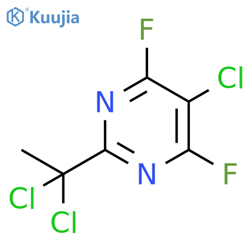 Pyrimidine, 5-chloro-2-(1,1-dichloroethyl)-4,6-difluoro- structure