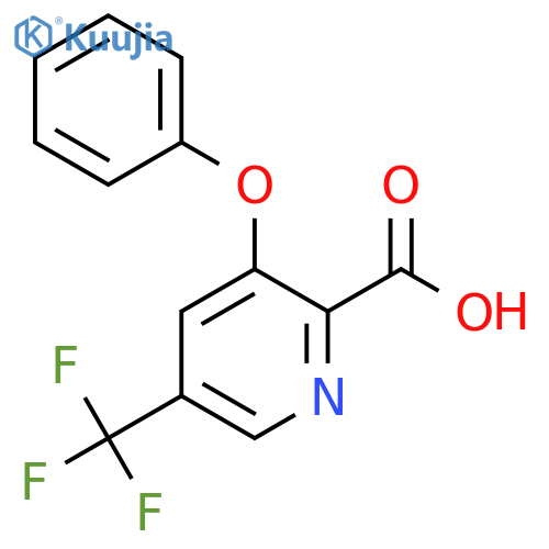 3-Phenoxy-5-trifluoromethyl-pyridine-2-carboxylic acid structure