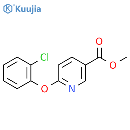 Methyl 6-(2-chlorophenoxy)pyridine-3-carboxylate structure