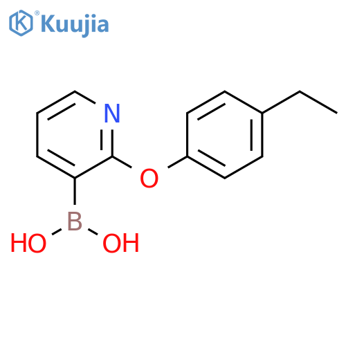 (2-(4-Ethylphenoxy)pyridin-3-yl)boronic acid structure