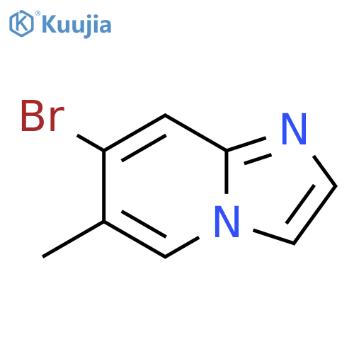 7-bromo-6-methyl-imidazo[1,2-a]pyridine structure