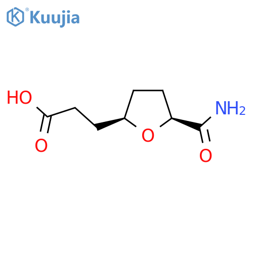 3-[(2R,5S)-5-carbamoyloxolan-2-yl]propanoic acid structure