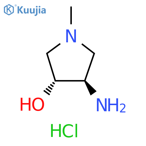 rac-(3R,4R)-4-amino-1-methyl-3-pyrrolidinol dihydrochloride structure