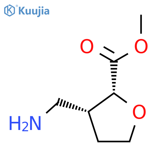 methyl (2R,3R)-3-(aminomethyl)oxolane-2-carboxylate structure