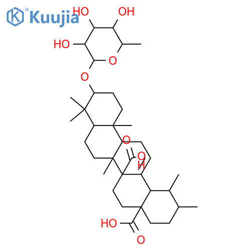 3-Hydroxy-12-ursene-27,28-dioic acid; 3β-form, 3-O-(6-Deoxy-β-D-allopyranoside) structure