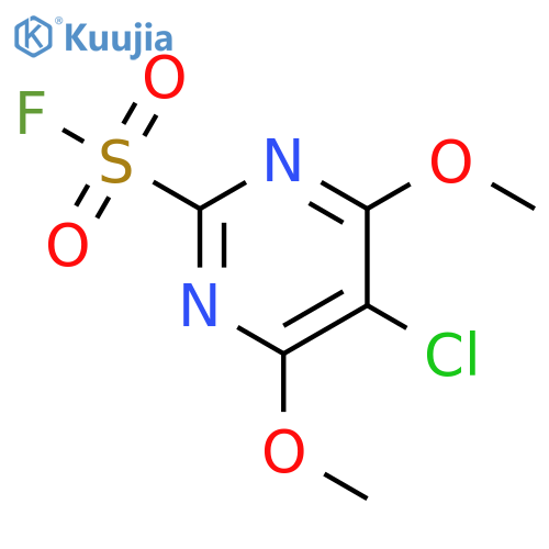 5-chloro-4,6-dimethoxypyrimidine-2-sulfonyl fluoride structure