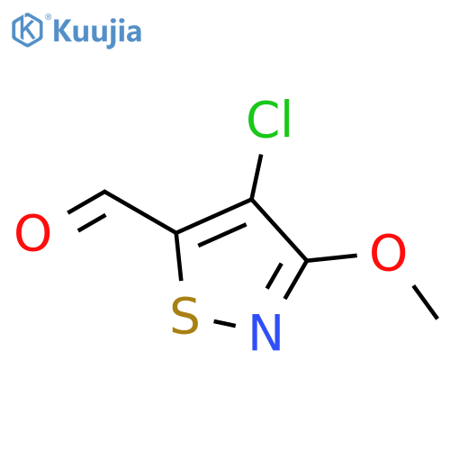4-chloro-3-methoxy-1,2-thiazole-5-carbaldehyde structure