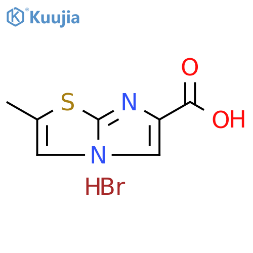 2-methylimidazo2,1-b1,3thiazole-6-carboxylic acid hydrobromide structure