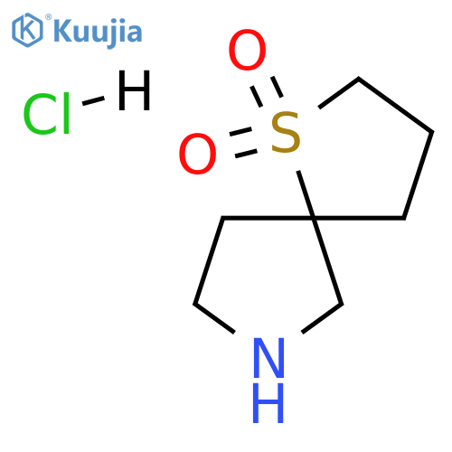 1λ?-thia-7-azaspiro[4.4]nonane 1,1-dioxide;hydrochloride structure