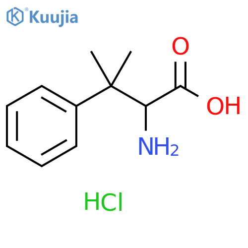 2-Amino-3-methyl-3-phenylbutanoic acid hydrochloride structure