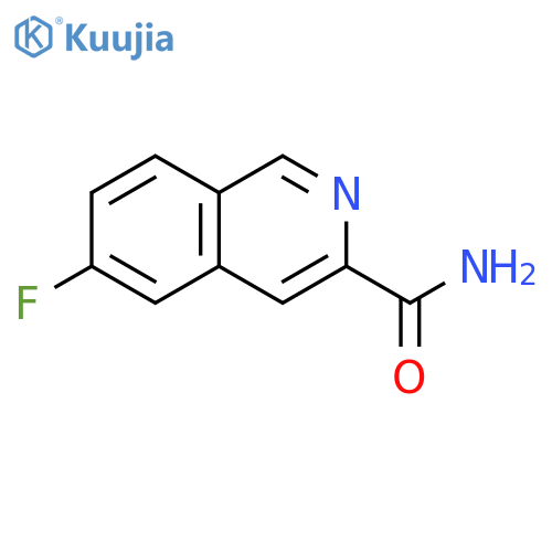 3-Isoquinolinecarboxamide, 6-fluoro- structure