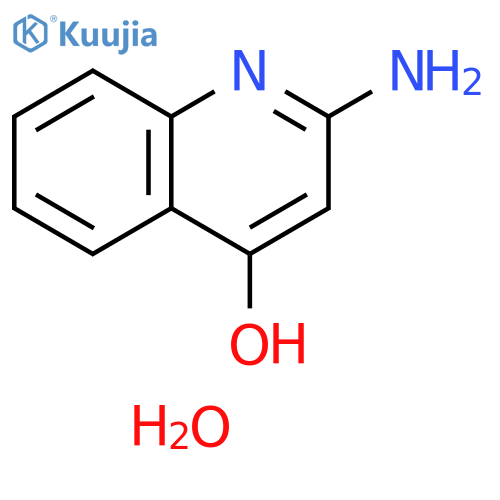 2-Aminoquinolin-4-ol hydrate structure